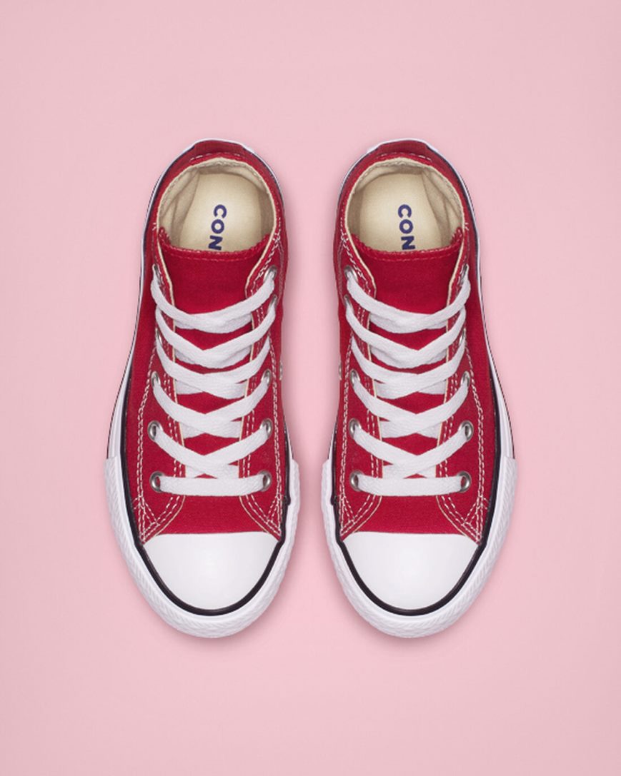 Zapatillas Altas Converse Chuck Taylor All Star Classic Niña Rojas | PE 74P085